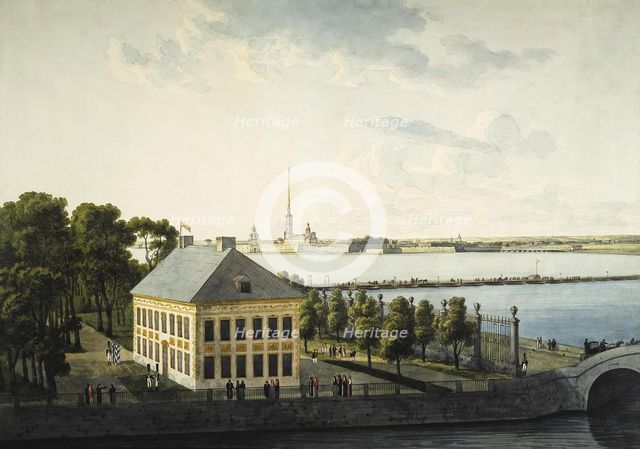 View of the Summer Palace of Peter I, 1809. Artist: Martynov, Andrei Yefimovich (1768-1826)