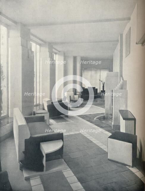 'View of the Sun Room in daylight, showing the three windows and columns', 1930. Artist: Unknown.