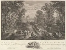 View of the Surroundings of Bruges (Vue des environs de Bruges). Creator: Jacques Philippe Le Bas