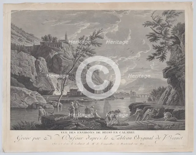 View of the Surroundings of Regio in Calabria, ca. 1770. Creator: Charles Nicolas Dufour.