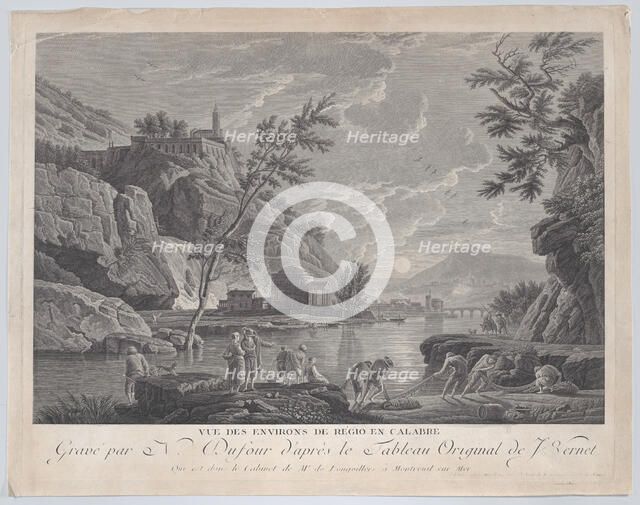 View of the Surroundings of Regio in Calabria, ca. 1770. Creator: Charles Nicolas Dufour.