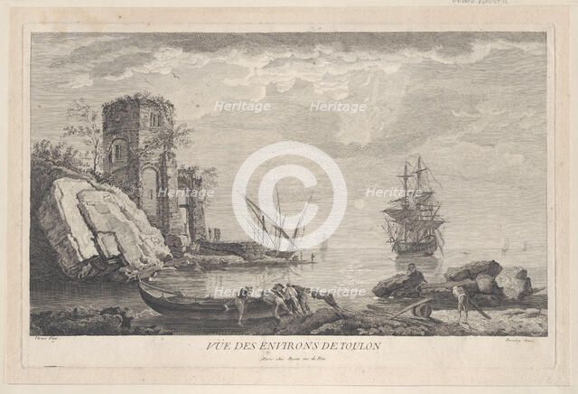 View of the Surroundings of Toulon, ca. 1750-1800. Creator: Jean Francois Feradiny.