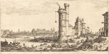 View of the Pont Neuf, 1629. Creator: Jacques Callot