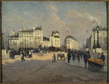 View of the Pont-Neuf, c1900. Creator: Georges-Emile Carette