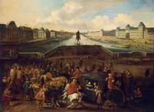 View of the Pont-Neuf in Paris, 1662. Creator: Hendrik Mommers