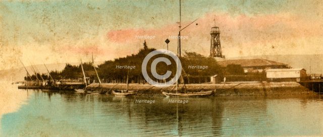 'View of the Port Tewfiek', c1918-c1939. Creator: Unknown.