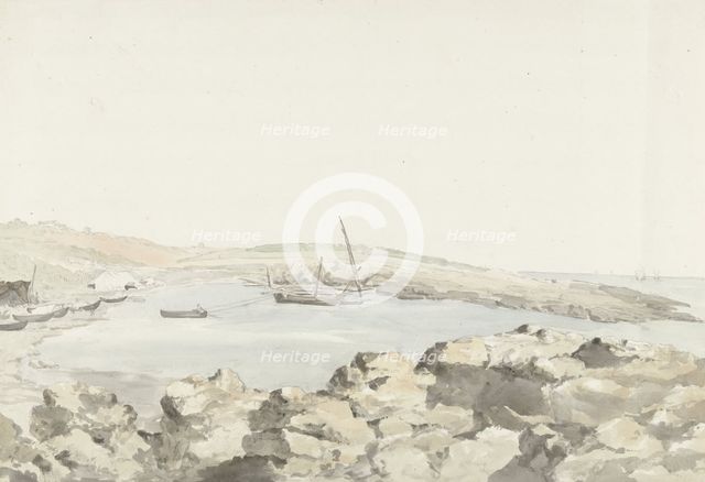 View of the port from via Luogovivo, 1778. Creator: Louis Ducros.