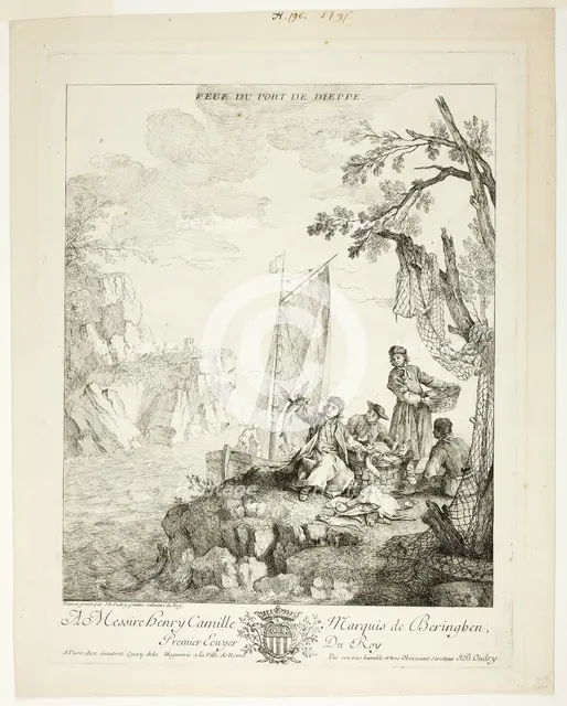 View of the Port of Dieppe, c. 1727. Creator: Jean-Baptiste Oudry.