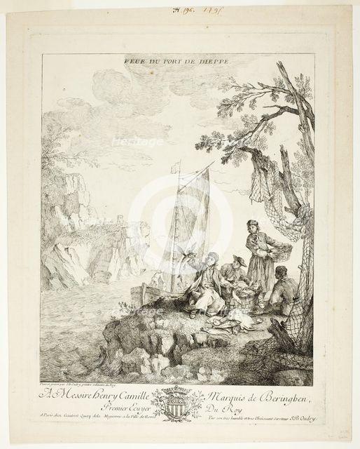 View of the Port of Dieppe, c. 1727. Creator: Jean-Baptiste Oudry.
