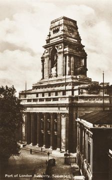 View of the Port of London Authority building, Tower Hill, London, c1930