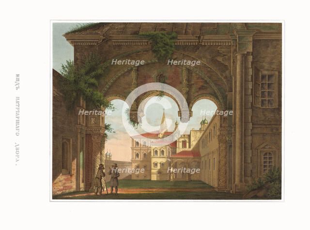 View of the Patriarchal Chambers. From the Antiquities of the Russian State, 1849-1853. Creator: Solntsev, Fyodor Grigoryevich (1801-1892).