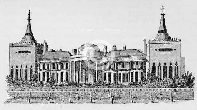 'View of the Pavilion taken from Wright's Circulating Library, May 1818', (1939). Artist: Unknown.