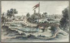 View of the Pavlovsk Park with the Hospital of St Mary Magdalene