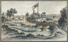 View of the Pavlovsk Park with the Hospital of St Mary Magdalene
