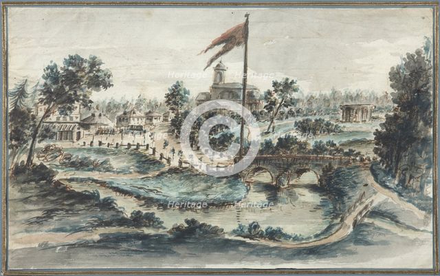View of the Pavlovsk Park with the Hospital of St Mary Magdalene.