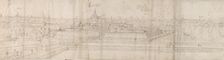 View of the Palace of Cantecroy near Antwerp and the surrounding Countryside, 1557-58. Artist: Anthonis van den Wyngaerde