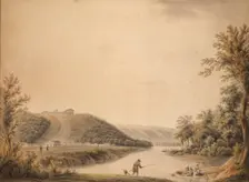 View of the Palace of Kurakin's Estate "Nadezhdino", 1800s. Creator: Moessmer, Joseph (1780-1845)