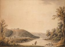 View of the Palace of Kurakin's Estate "Nadezhdino", 1800s. Creator: Moessmer, Joseph (1780-1845)