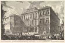 View of the palace of the illustrious Barberini family on the Quirinal Hill, desi..., ca. 1750-1759. Creator: Giovanni Battista Piranesi