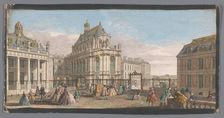 View of the Palace of Versailles, 1700-1799. Creators: Anon, Jacques Rigaud
