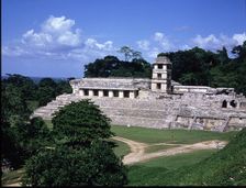View of The Palace in the Mayan ruins of Palenque