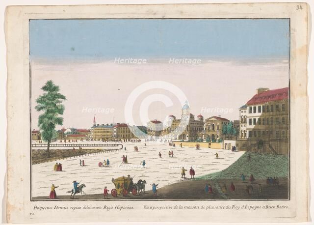 View of the Palacio del Buen Retiro in Madrid, 1700-1799. Creator: Unknown.