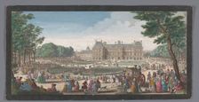 View of the Palais du Luxembourg in Paris seen from the garden, 1729. Creator: Jacques Rigaud