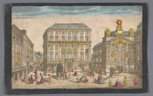 View of the Palais Visendic and the Academy of Painting and Sculpture in Vienna, 1700-1799. Creator: Anon