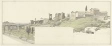 View of the Palatine Hill in Rome, with the Arch of Constantine, c.1809-c.1812. Creator: Josephus Augustus Knip