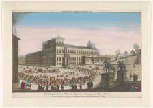View of the Palazzo del Quirinal in Rome, 1735-1805. Creator: Unknown
