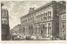 View of the Palazzo della Consulta on the Quirinal housing the Papal Secreteriat, f..., ca. 1760-78. Creator: Giovanni Battista Piranesi