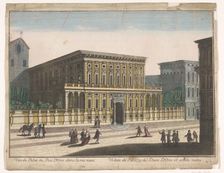 View of the Palazzo Doria-Tursi in Genoa, 1700-1799. Creator: Unknown