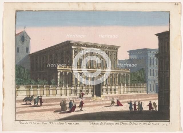 View of the Palazzo Doria-Tursi in Genoa, 1700-1799. Creator: Unknown.