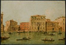 View of the Palazzo Loredan dell'Ambasciatore on the Grand Canal, Venice, 1775-85. Creator: Francesco Guardi