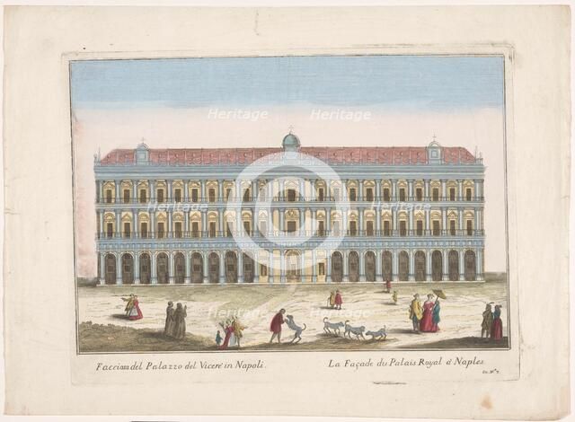 View of the Palazzo Reale in Naples, 1700-1799. Creator: Unknown.