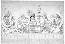 View of the Pandean Minstrels in performance at Vauxhall, London, c1800. Artist: John Lee