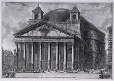 View of the Pantheon of Agrippa, today Santa Maria ad Martyres., c1761. Creator: Giovanni Battista Piranesi