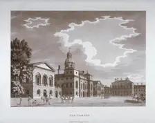 View of the parade at Horse Guards, Westminster, London, 1794. Artist: Anon