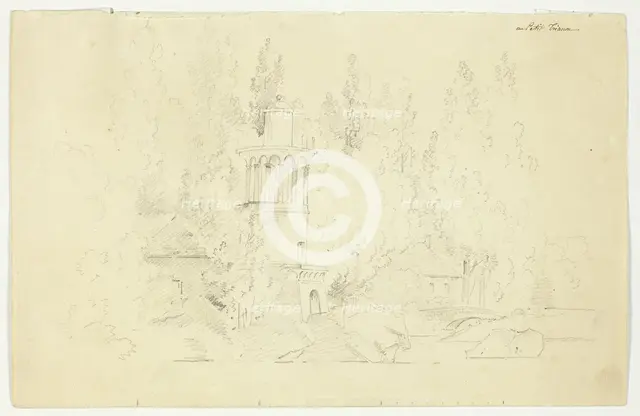 View of the Park at Versailles: Petit Trianon, n.d. Creator: Pierre Antoine Mongin.