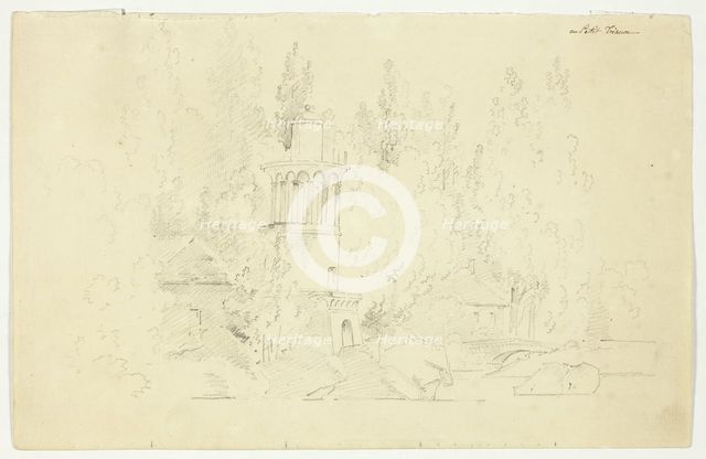 View of the Park at Versailles: Petit Trianon, n.d. Creator: Pierre Antoine Mongin.
