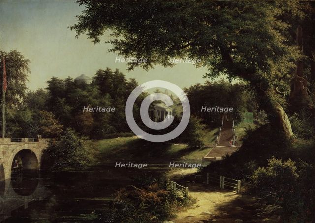 View of the Park in Pavlovsk. Artist: Lebedev, Mikhail Ivanovich (1811-1837)