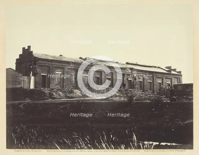 View of the Petersburg Gas Works, May 1865. Creator: Alexander Gardner.