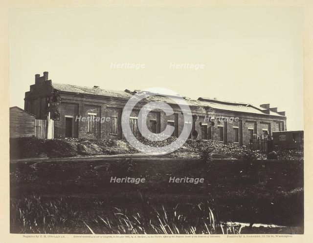 View of the Petersburg Gas Works, May 1865. Creator: Alexander Gardner.