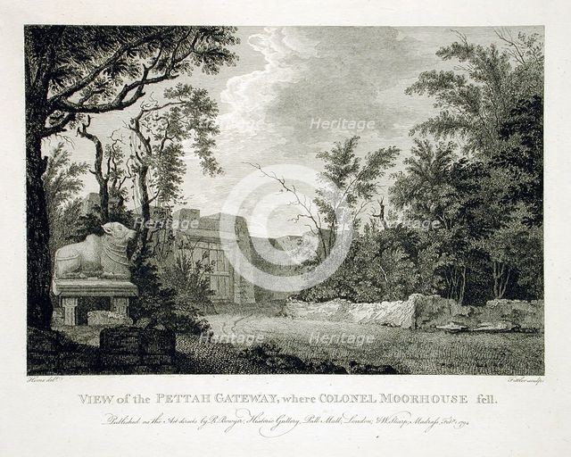 View of the Pettah Gateway Where Colonel Moorhouse Fell, 1794. Creator: Robert Home.