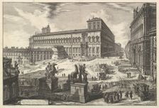 View of the Piazza di monte Cavallo, from Vedute di Roma (Roman Views), ca. 1773. Creator: Giovanni Battista Piranesi