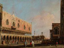 View of the Piazzetta San Marco Looking South, about 1735. Creator: Canaletto