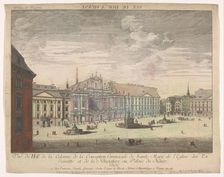 View of the Platz Am Hof in Vienna, 1755-1779. Creator: Johann Sigrist