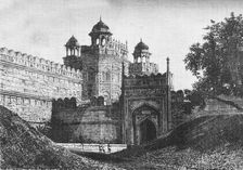 View of the Principal Gate of the Palace of the Padishahs, Delhi c1891. Creator: James Grant