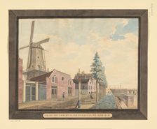 View of the prison windmill in Amsterdam, 1800-1900. Creator: Anon