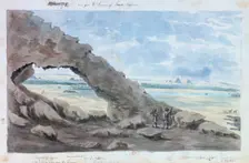 View of the Pyramids, Egypt 19th century. Artist: Wilkinson